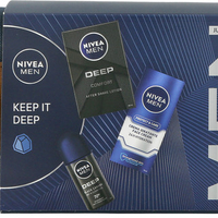 NIVEA - KEEP IT DEEP סט אפטר שייב + דאודורנט רול און + תחליב לחות