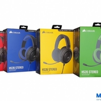 אוזניות קשת חוטיות לגיימינג עם מיקרופון מובנה Corsair HS35