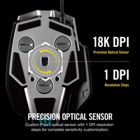 עכבר גיימינג Corsair M65 RGB ELITE צבע שחור