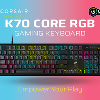 מקלדת מכנית CORSAIR K70 CORE RGB