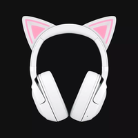 אוזניות גיימינג אלחוטיות עם אוזני חתול Razer Kraken Kitty V2 BT