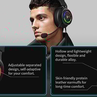 אוזניות קשת חוטיות לגיימינג עם מיקרופון מובנה Edifier G35 7.1 NC צבע שחור