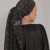 מטפחת לונג רשת - שחור