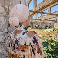 טורבן רשת עם חוט - צבע ניוד