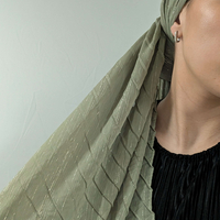 מטפחת לונג פליסה שיפון - ירוק