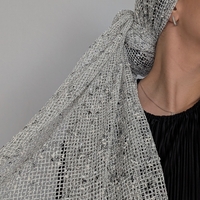 מטפחת לונג רשת - לבן