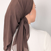 מטפחת מרובעת רשת לייקרה - חומה