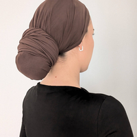 מטפחת לונג רשת לייקרה - חומה