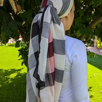 מטפחת לונג - משובצת