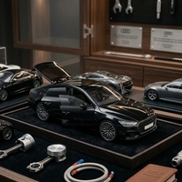 רכב מתכתי יוקרתי מכונית מיניאטורית | דגם מתכת לאספנים עם דלתות נפתחות