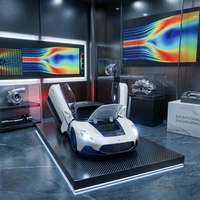 דגם רכב ספורט מתכתי לאספנים | מכונית יוקרה מיניאטורית | בהדמיה לרכב אמיתי