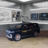 דגם רכב מתכתי בהדמיה לרכב שטח אמיתי | מכונית צעצוע יוקרתית לאספנים