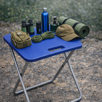 משטח עבודה מתקפל נייד | שולחן עבודה קומפקטי לבית, לטיולים ולשטח