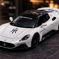 דגם רכב ספורט מתכתי Maserati | מכונית יוקרה מיניאטורית | בהדמיה לרכב אמיתי