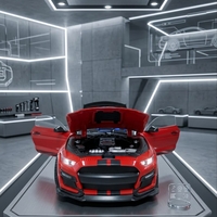 דגם רכב מתכתי ספורט | מכונית מיניאטורית יוקרתית | בהדמיה לרכב אמיתי