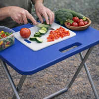 משטח עבודה מתקפל נייד | שולחן עבודה קומפקטי לבית, לטיולים ולשטח