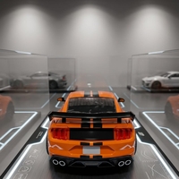 דגם רכב מתכתי ספורט | מכונית מיניאטורית יוקרתית | בהדמיה לרכב אמיתי