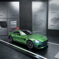 רכב ספורט מתכתי  בהדמיה לרכב אמיתי  | מכונית יוקרה מיניאטורית