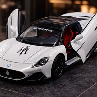 דגם רכב ספורט מתכתי Maserati | מכונית יוקרה מיניאטורית | בהדמיה לרכב אמיתי