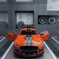 דגם רכב מתכתי ספורט | מכונית מיניאטורית יוקרתית | בהדמיה לרכב אמיתי