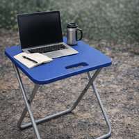 משטח עבודה מתקפל נייד | שולחן עבודה קומפקטי לבית, לטיולים ולשטח