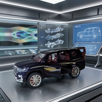 דגם רכב מתכתי בהדמיה לרכב שטח אמיתי | מכונית צעצוע יוקרתית לאספנים