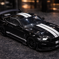 דגם רכב מתכתי Ford Mustang ספורט | מכונית מיניאטורית יוקרתית | בהדמיה לרכב אמיתי