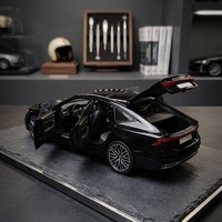 רכב מתכתי יוקרתי מכונית מיניאטורית | דגם מתכת לאספנים עם דלתות נפתחות