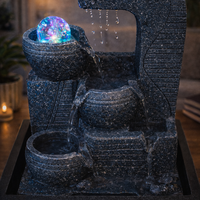 מזרקת מים שולחנית מודרנית עם מפל מים | שלווה בכל טיפה רגע של שקט. בכל מקום