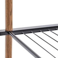 סט מדפים לעיצוב הבית או המקלחת מסדרת BLACK LINE