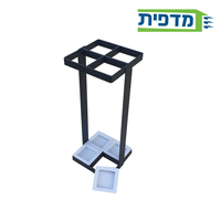 מעמד ל 4 מטריות בגימור שחור מט