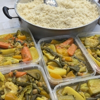 Traditional couscous and vegetable set