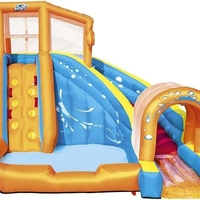 פארק מים מתנפח עם קיר טיפוס 53303 Bestway