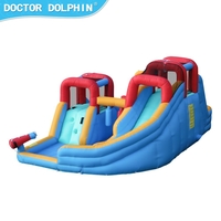 מתנפח מגלשה+בריכה Doctor Dolphin 73033a