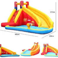 מתנפח מגלשות ובריכה דגם המבורגר Doctor Dolphin 83009