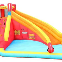 מתנפח מגלשות ובריכה דגם המבורגר Doctor Dolphin 83009