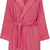 חלוק רחצה לילדים 100% כותנה צבע ורוד