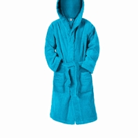 חלוק רחצה טורקיז 100% כותנה לילדים ונוער