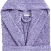 חלוק רחצה לילדים 100% כותנה צבע סגול