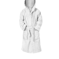 חלוק רחצה לבן 100% כותנה לילדים ונוער