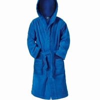 חלוק רחצה כחול 100% כותנה לילדים ונוער