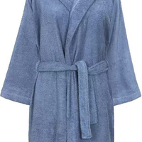 חלוק רחצה לילדים 100% כותנה צבע כחול