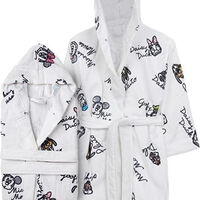 חלוקי רחצה לילדים 100% כותנה דגם מיקי גרפיטי