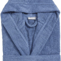 חלוק רחצה לילדים 100% כותנה צבע כחול