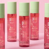 Pixi Rose Glow Mist – תרסיס לחות וזוהר מועשר ב-7 שמני פרחים (Antioxidant Botanical Boost) – 80 מ