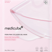 מסכת ג'ל קולגן ורודה PDRN של Medicube – לחות, מיצוק וזוהר מיידי