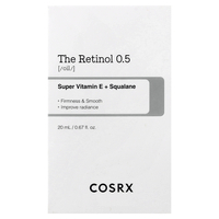 COSRX The Retinol 0.5 Oil – שמן רטינול עוצמתי למיצוק, חידוש אינטנסיבי וטיפול בקמטים (20ml)