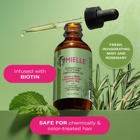 Mielle Rosemary Mint Scalp & Hair Strengthening Oil – שמן רוזמרין ומנטה לחיזוק הקרקפת והשיער (מועשר בביוטין) – 59 מ