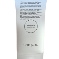 Neutrogena Ultra Sheer Dry-Touch Face Lotion SPF 50+ PA++++ – קרם הגנה לפנים במגע יבש וגימור מאט