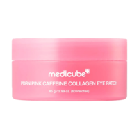 פדי עיניים קולגן וקפאין ורודים medicube PDRN Pink Caffeine Collagen Eye Patch (60 פדים / 85 גרם)